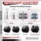 Service Caster 2-3/8'' Hooded Nylon Wheel Corner Mounting Bracket Caster Set with Brake, 4PK SCC-GR02S60-NYS-B-716-4-CB90-4 - alternate 2